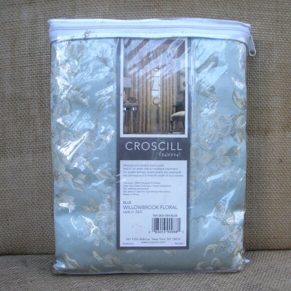 Croscill Home Willowbrook Floral 84" Curtain Panel - Picture 5 of 16